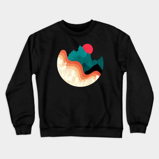 Minimalist Abstract Nature Art #20 Crewneck Sweatshirt by Insightly Designs